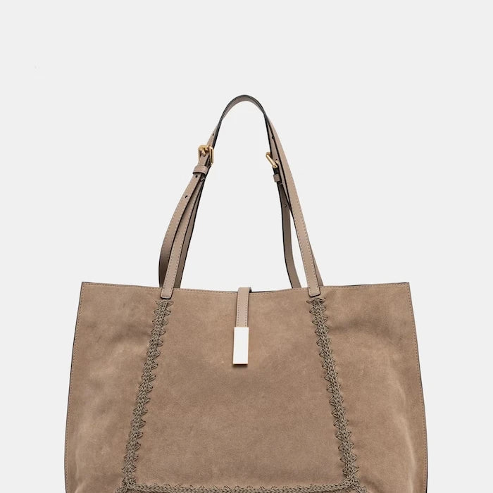 Pollini чанта tote дамска от велур