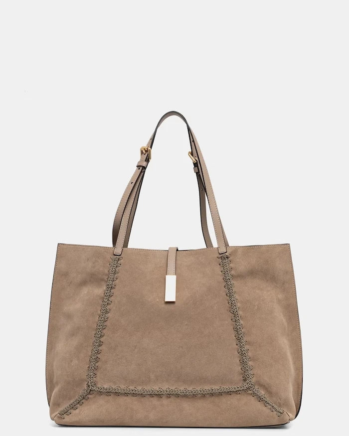 Pollini чанта tote дамска от велур