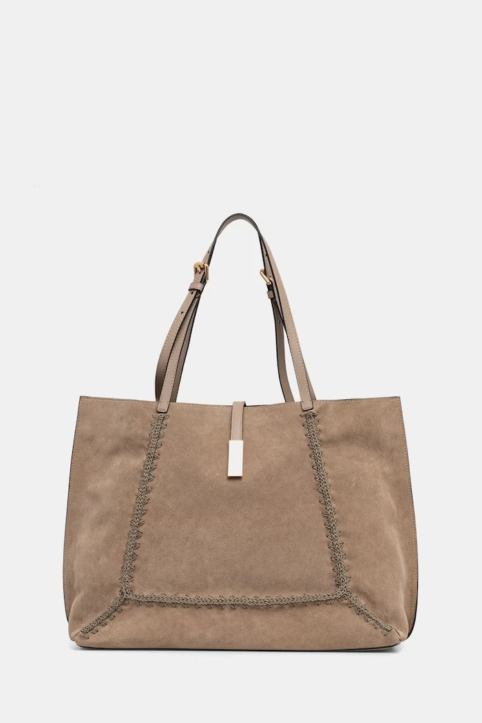 Pollini чанта tote дамска от велур