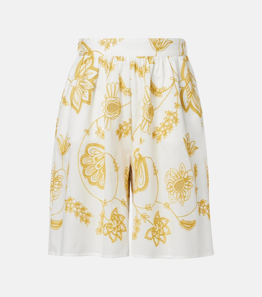 Eres - Chandra embroidered cotton-blend Bermuda shorts