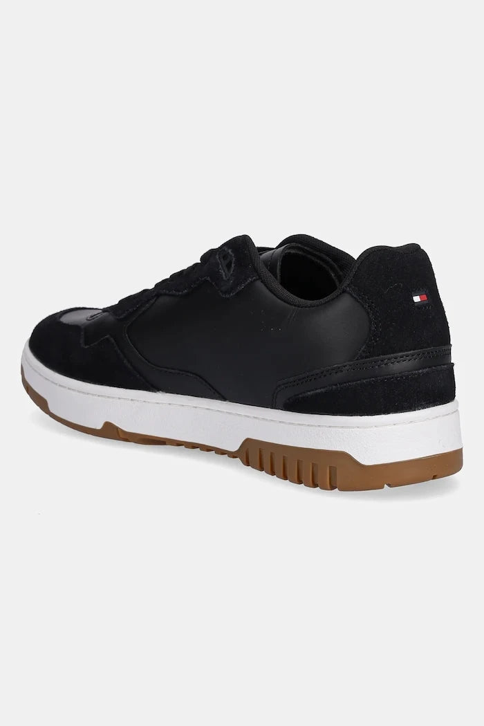 Кожени маратонки Tommy Hilfiger TH BASKET BETTER MIX LTH
