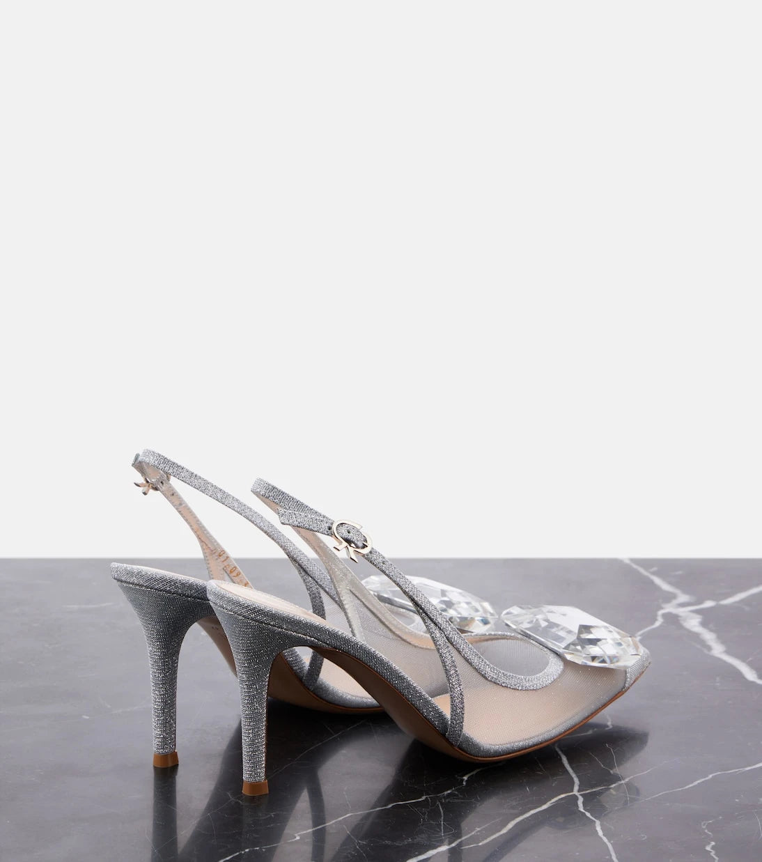 Gianvito Rossi - Jaipur mesh slingback pumps
