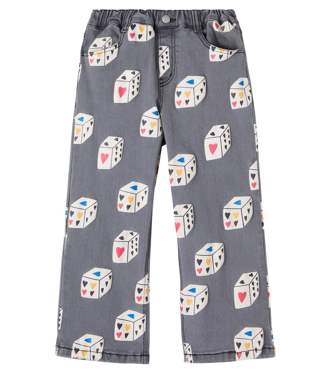 Jellymallow - Heart Diced printed jeans