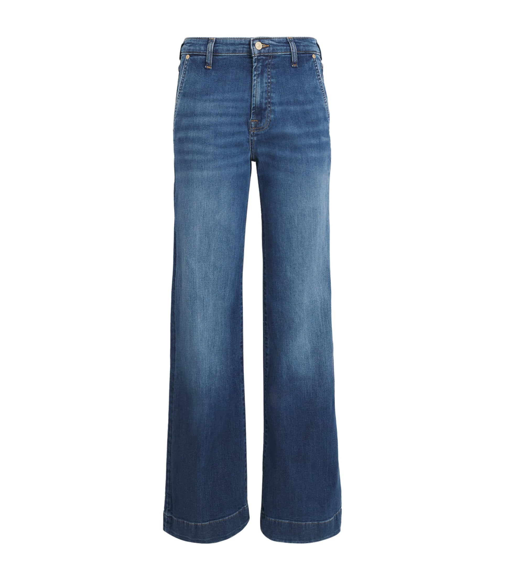 7 For All Mankind Navy Modern Dojo Soho Flared Jeans