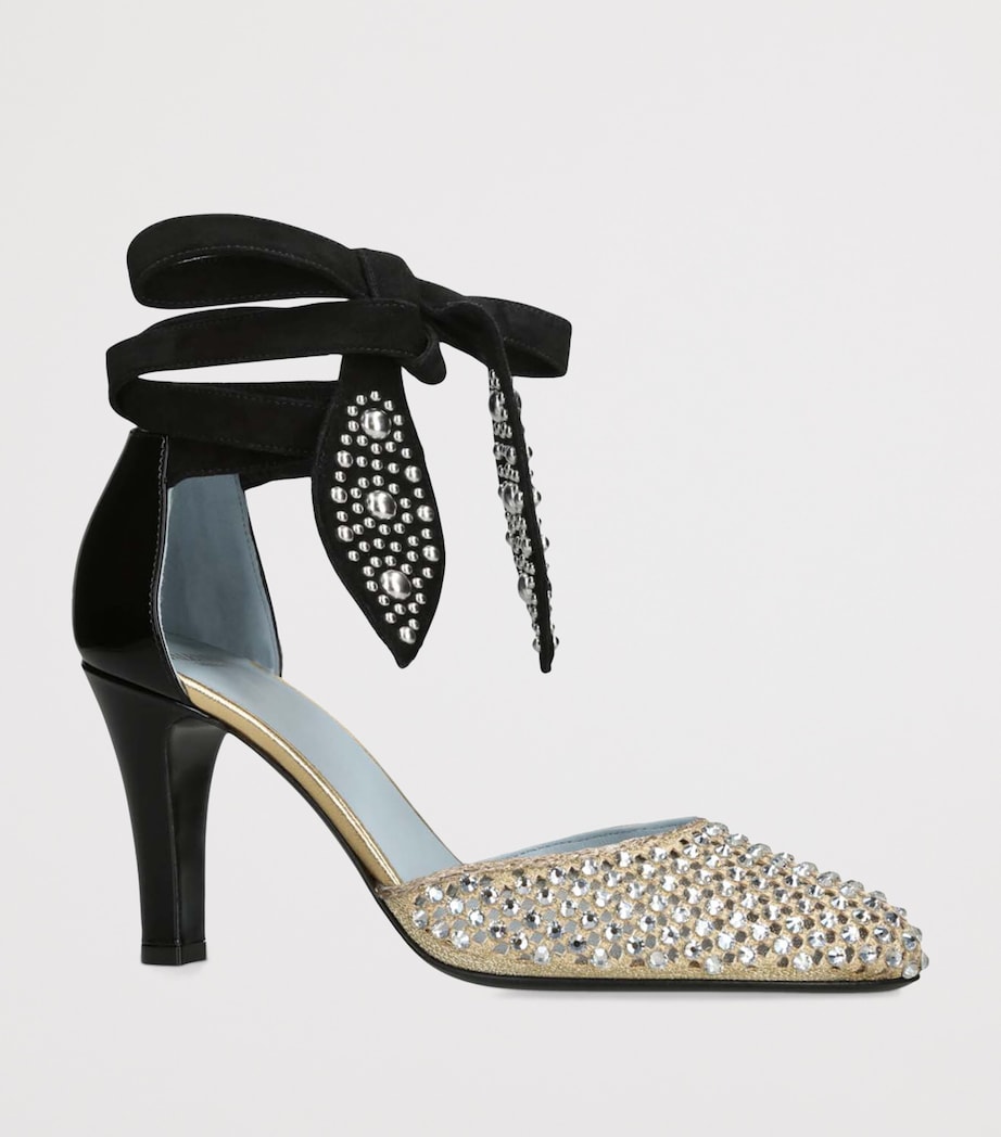 Valentino Garavani Multi Leather FolieFoliage Dorsay Pumps 85