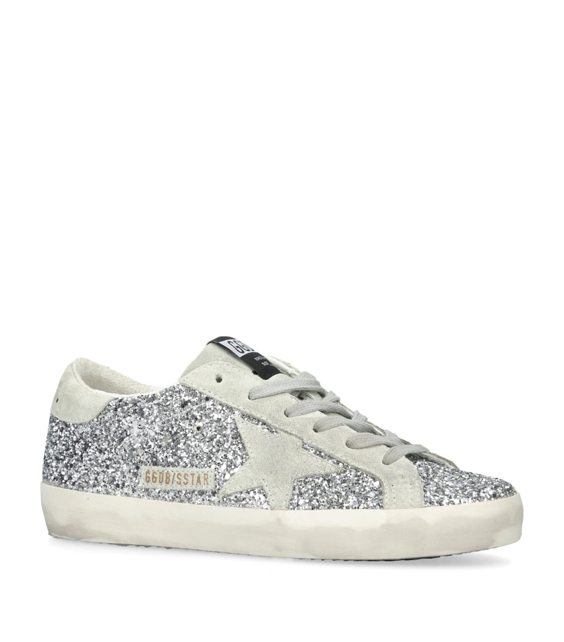 Silver Glitter Super-Star Sneakers