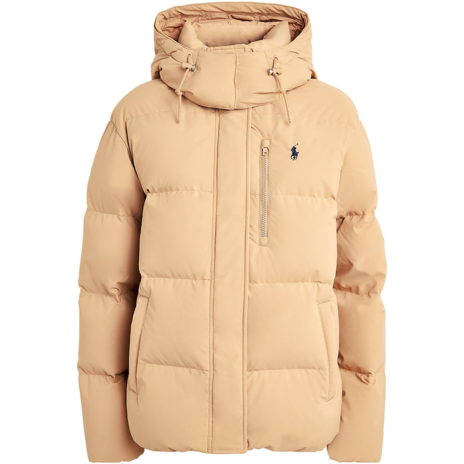 Polo Ralph Lauren Beige Polo Pony Down Puffer Jacket