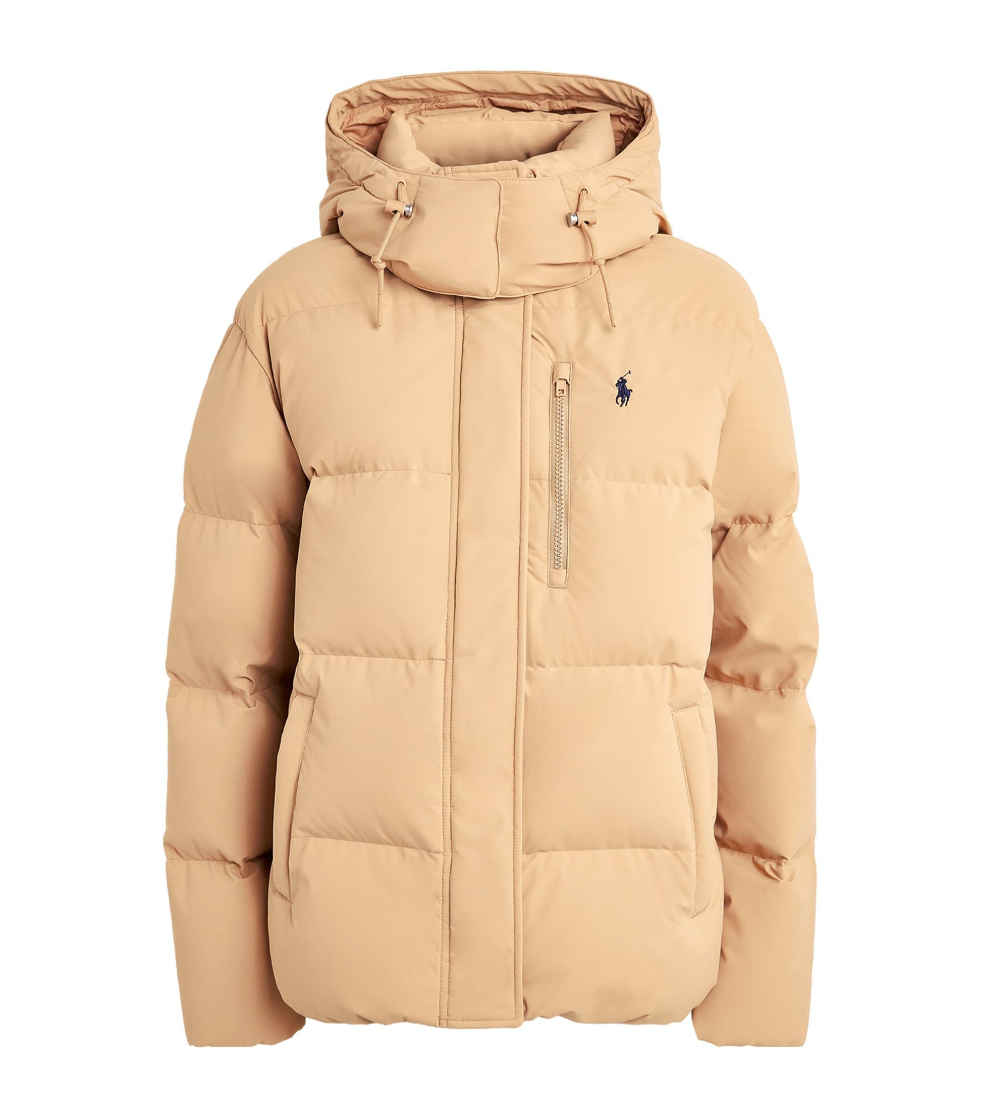 Polo Pony Down Puffer Jacket CLASSIC CAMEL