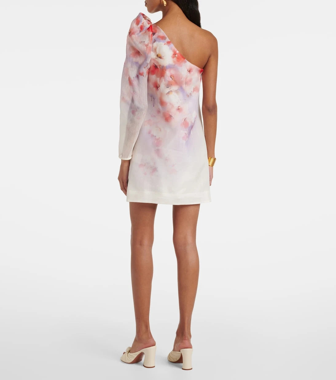 Zimmermann - Scarlet floral linen and silk minidress