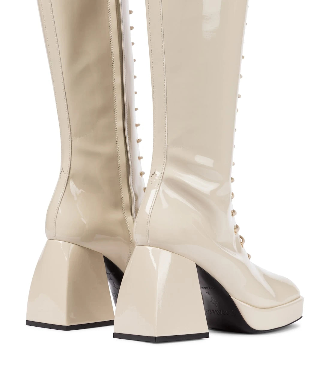 Nodaleto - Bulla Ward patent leather knee-high boots