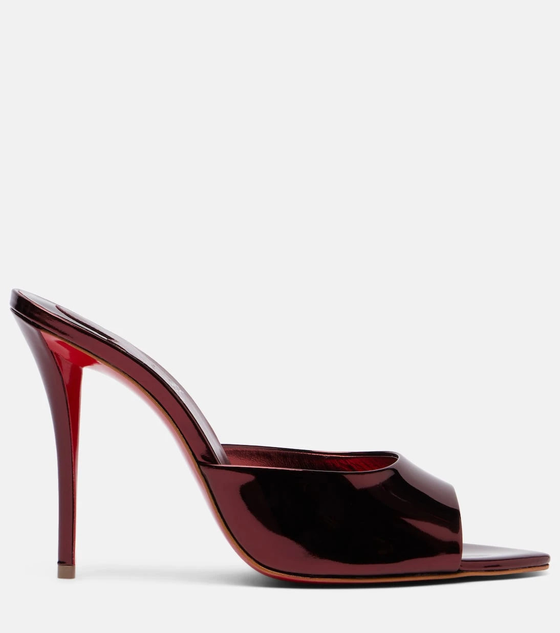 Christian Louboutin - Miss Z 100 mirrored leather mules