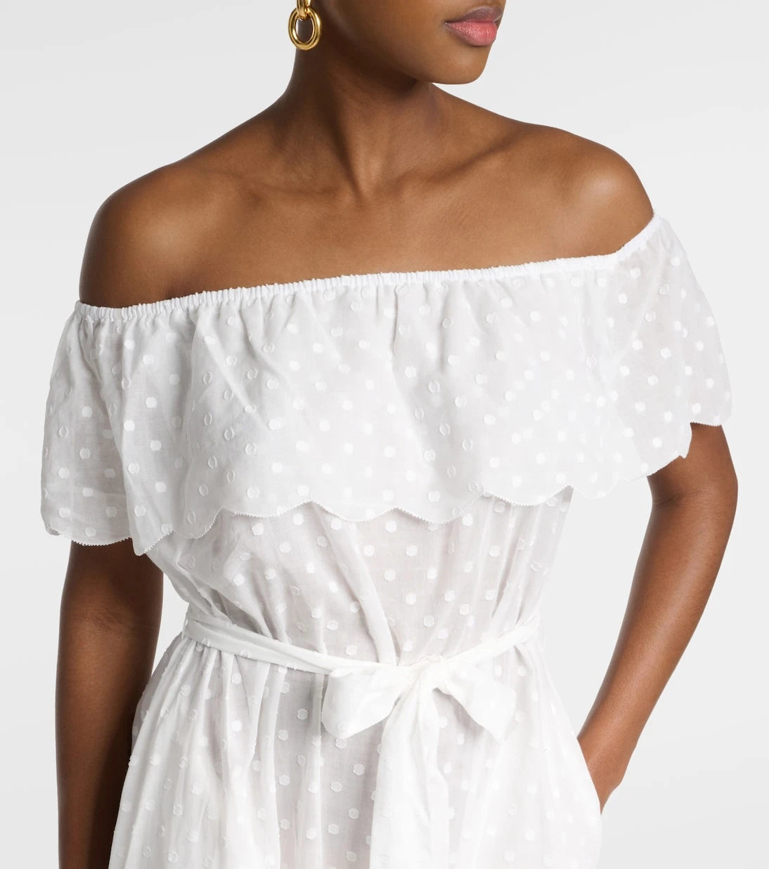 Marysia - Off-shoulder cotton midi dress
