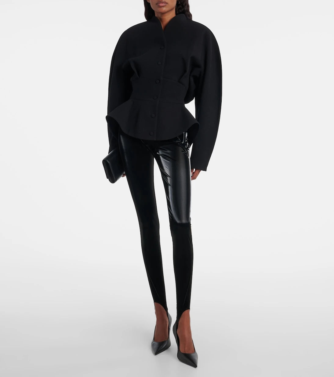 Mugler - re/edit high-rise stirrup leggings