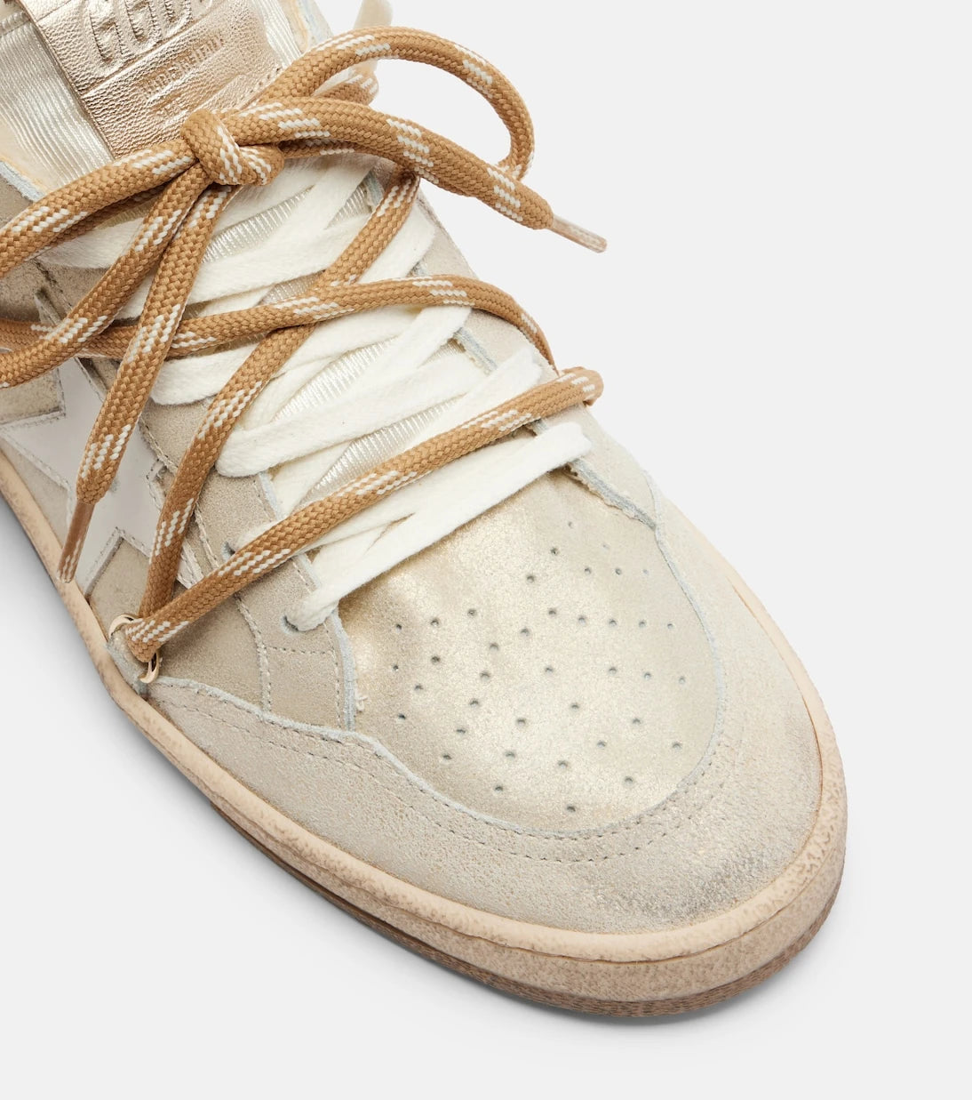 Golden Goose - Ball Star shearling-lined suede sneakers