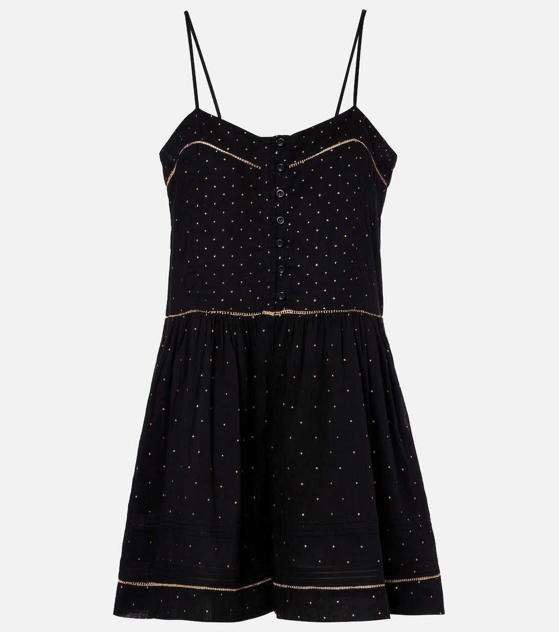 Marant Etoile - Vickie polka-dot cotton romper