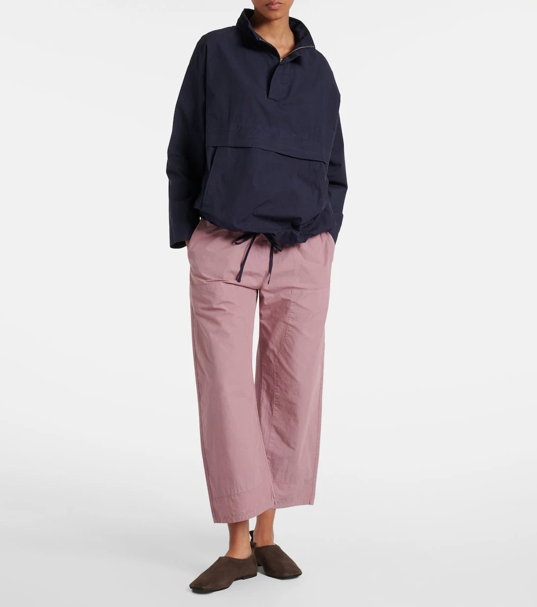 Leset - Kyoto cotton cropped wide-leg pants
