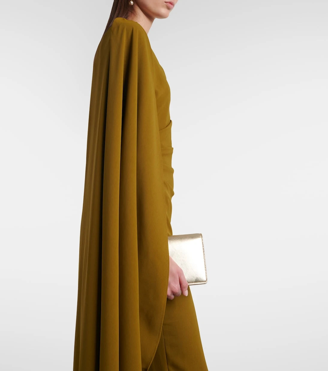 Rachel Gilbert - Dion caped draped gown