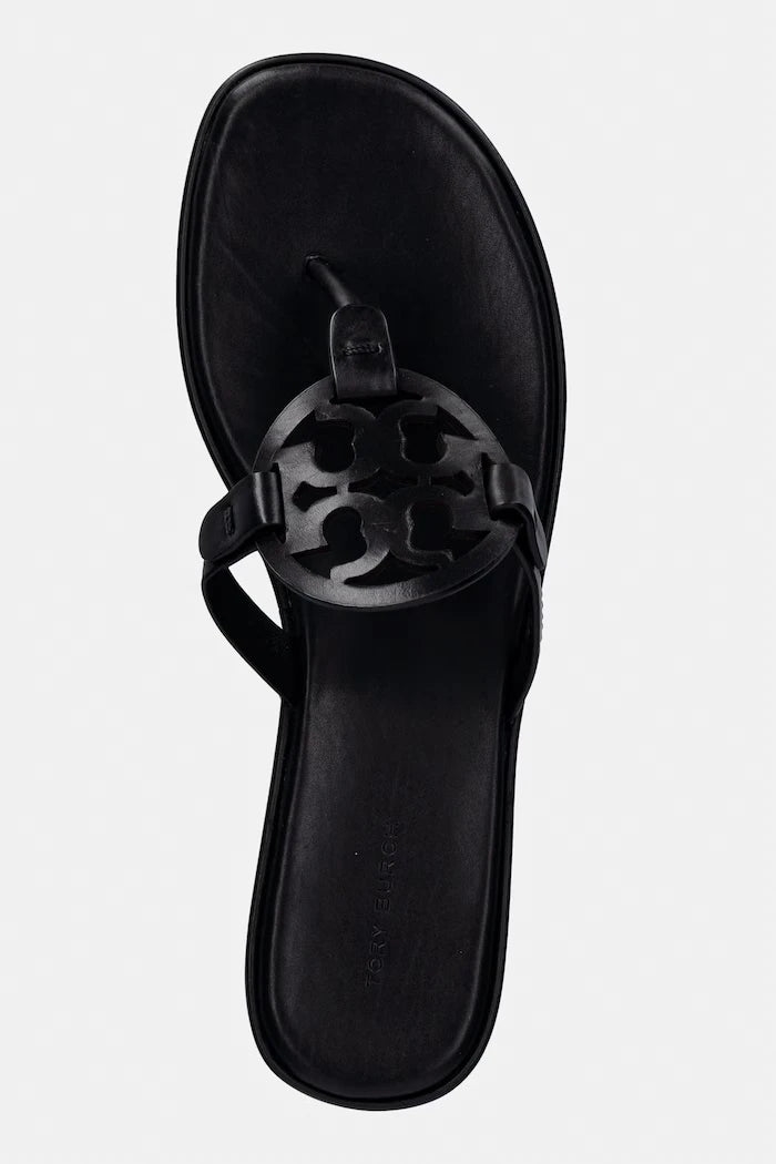 Tory Burch джапанки дамски кожени Miller Wedge