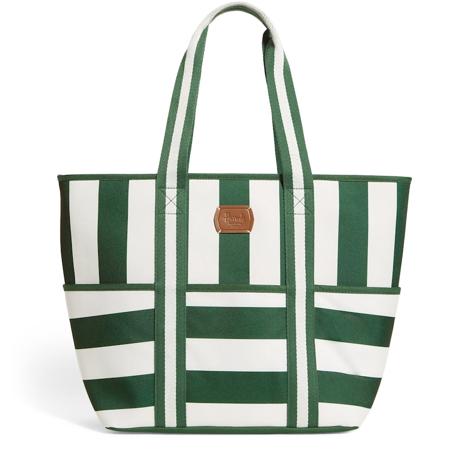 Striped Cooler Tote Bag