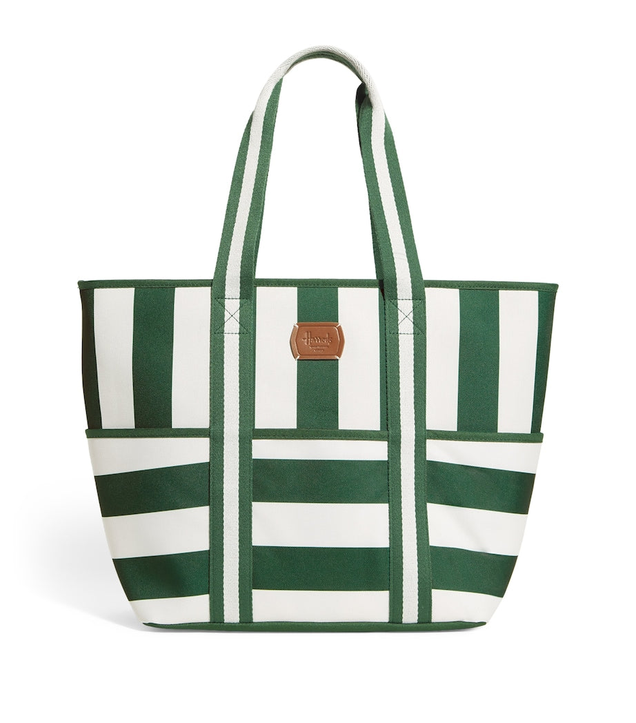 Striped Cooler Tote Bag
