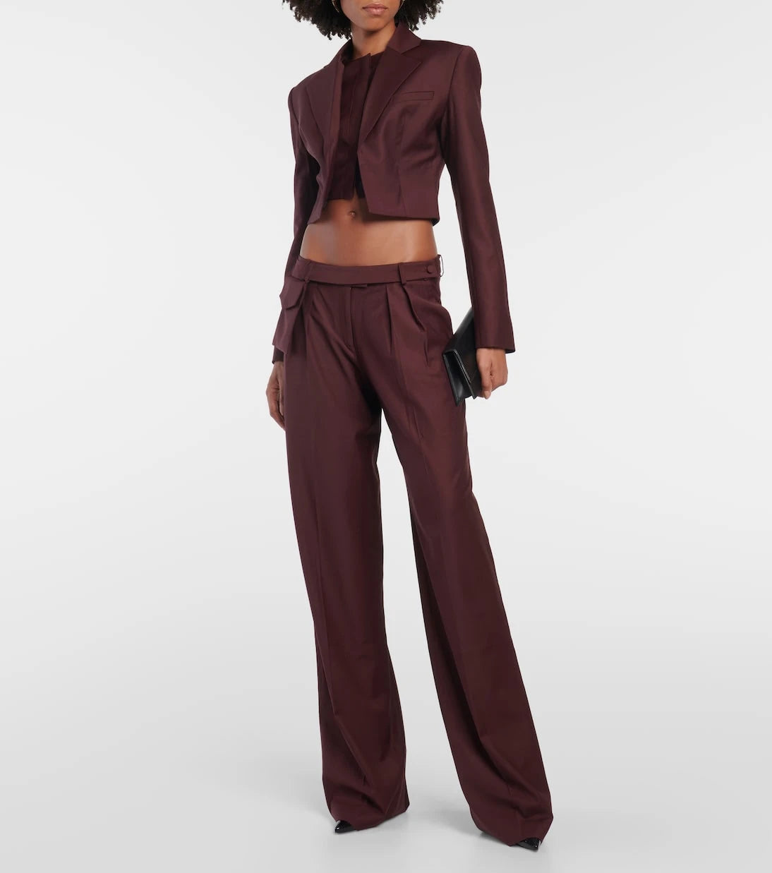 Aya Muse - Sylvia mid-rise straight wool pants