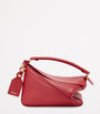LOEWE Red Small Leather Featherlight Puzzle Top-Handle Bag