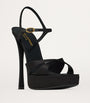Saint Laurent Black Debbie Platform Sandals 110