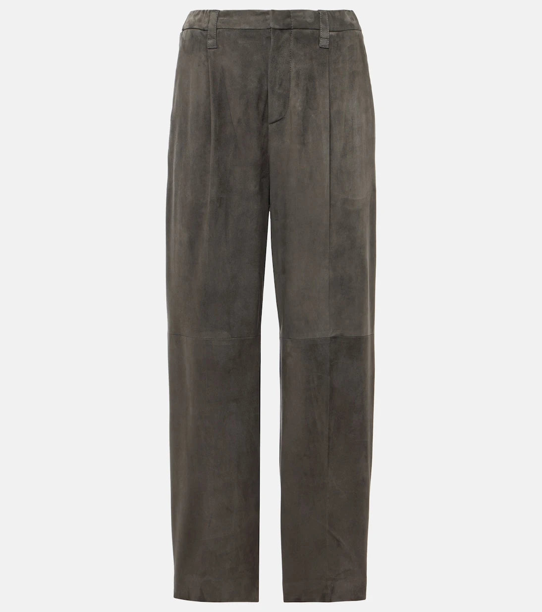 Brunello Cucinelli - Suede straight pants