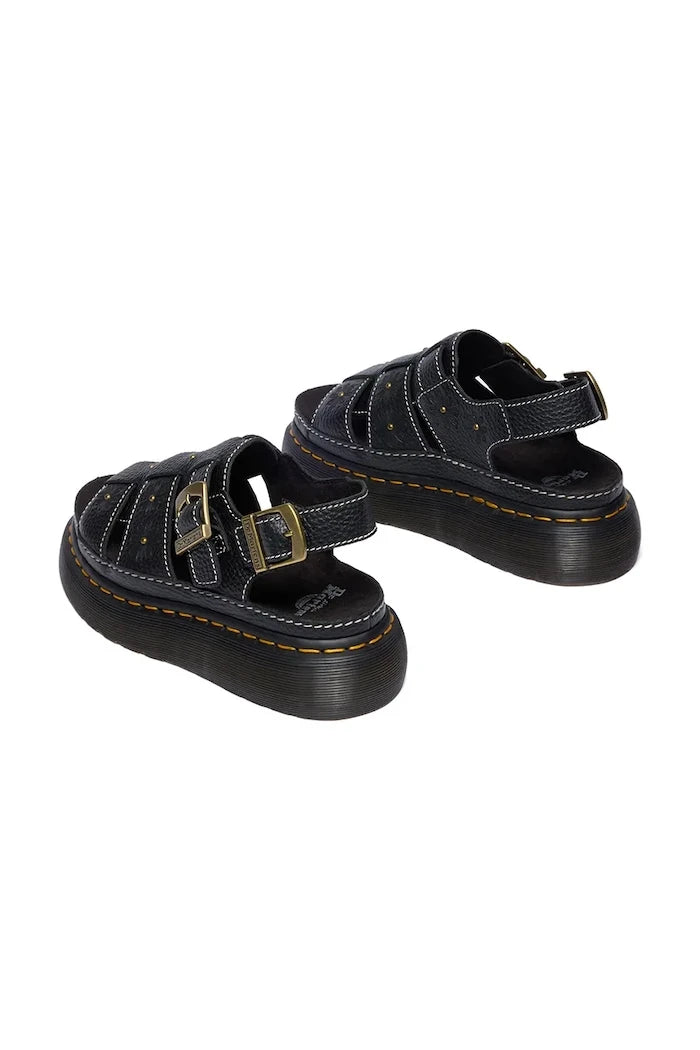 Dr. Martens platform kadın deri sandalet Wrenlie