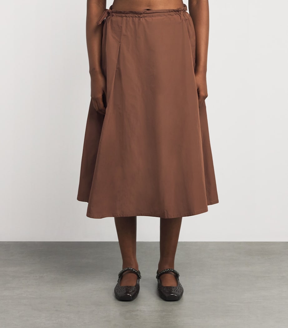 Nadine Mos Brown Technical Midi Skirt