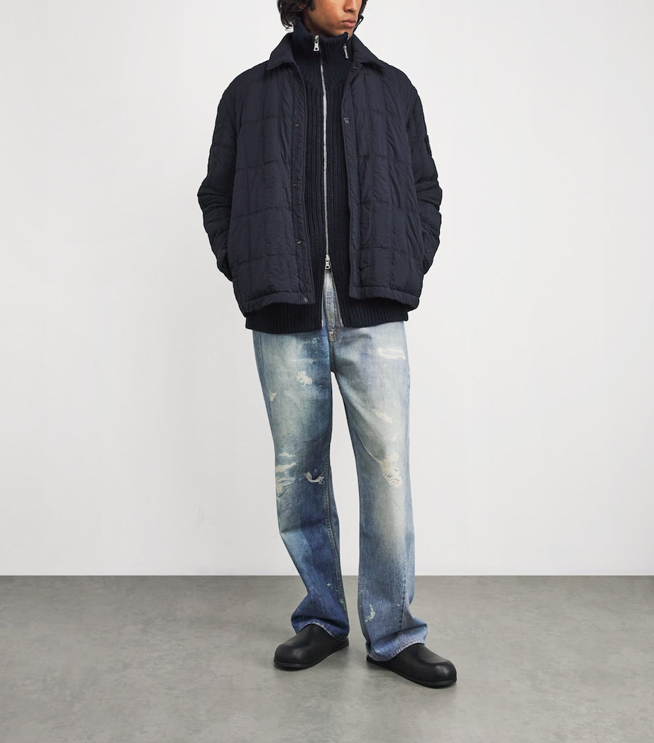 Stone Island Navy GHOST PIECE Econyl Padded Jacket
