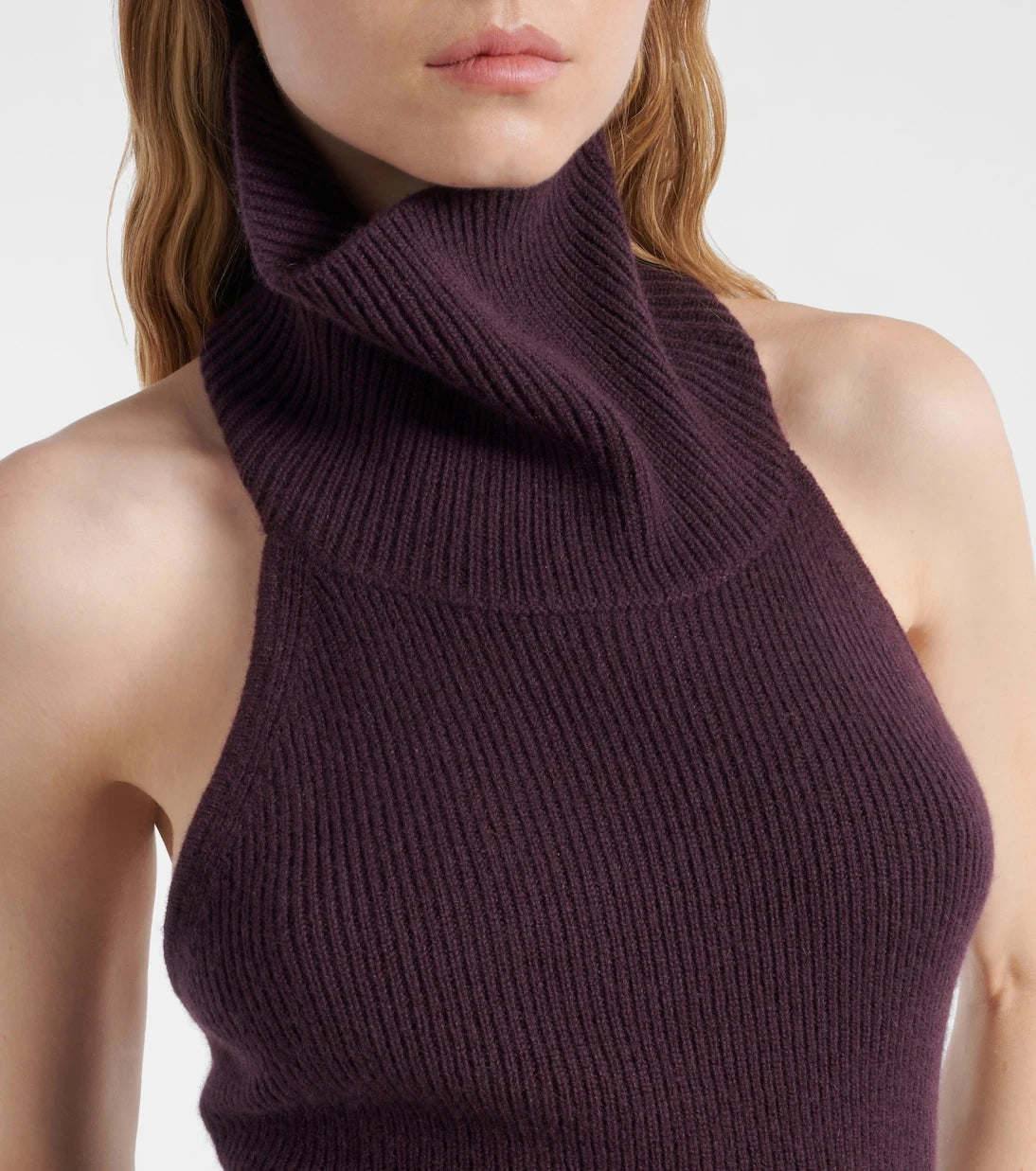 Lisa Yang - Maddie open-back cashmere top