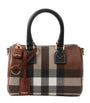 Brown Mini Check Bowling Bag