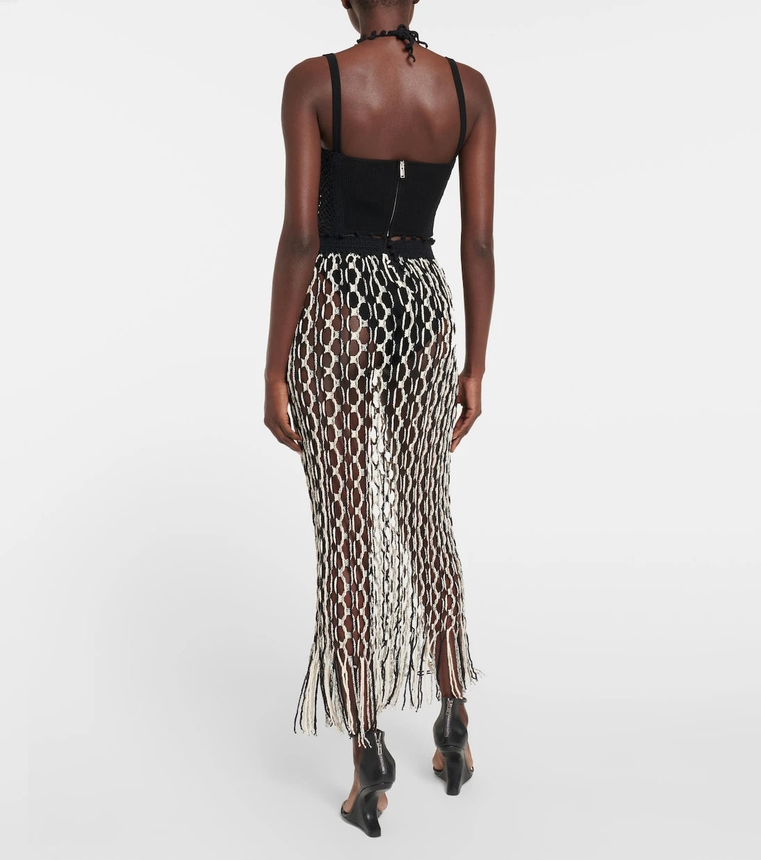 Dion Lee - تنورة طويلة شبكية