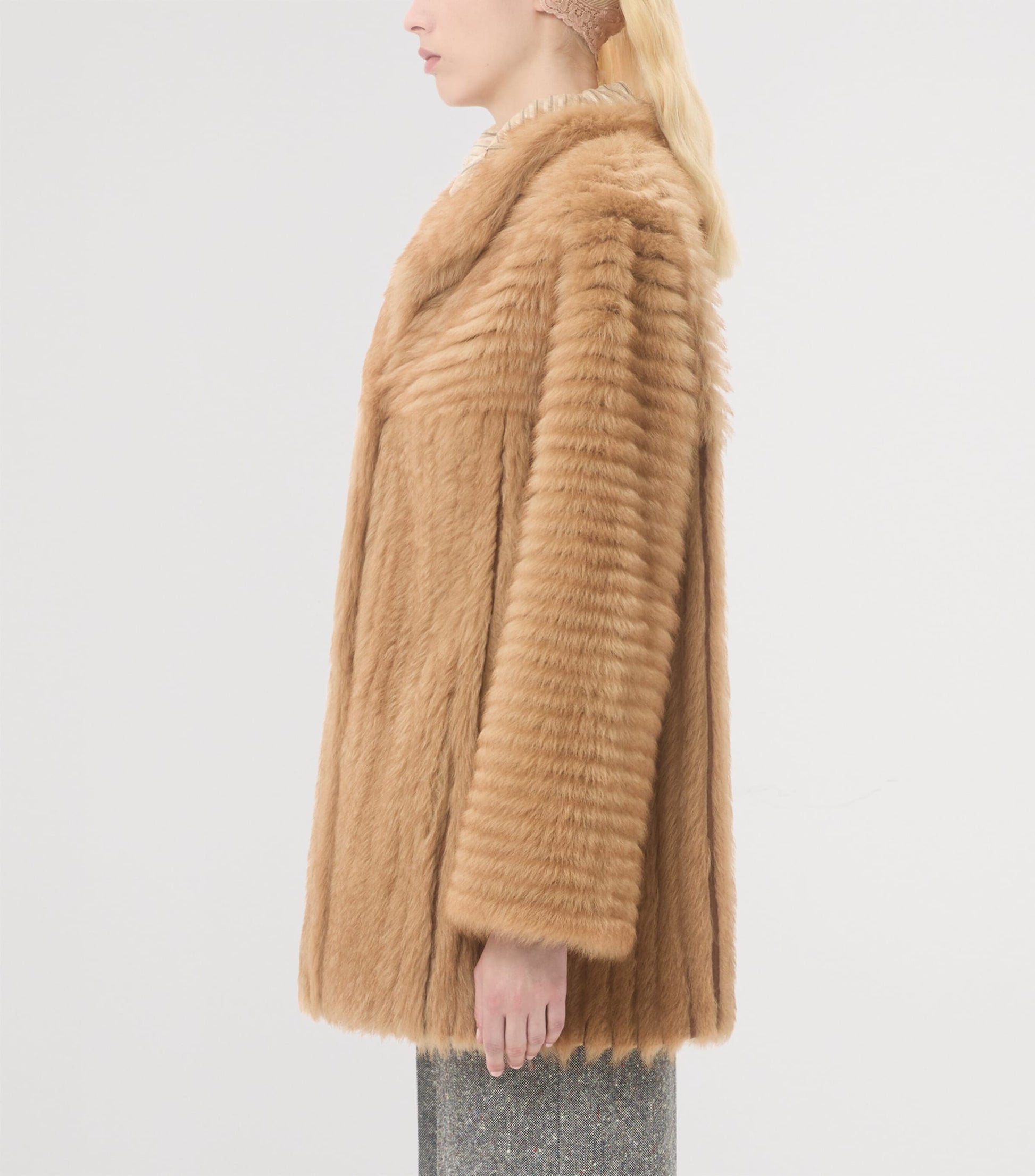 Valentino Brown Goat Fur Jacket