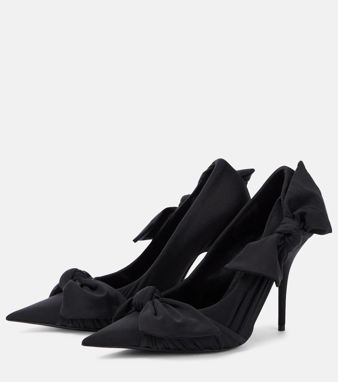 Balenciaga - حذاء بكعب عالٍ بعقدة فيونكة من طراز Knife