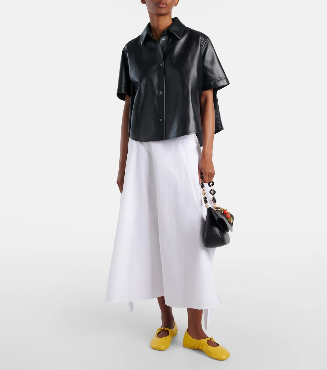 Loewe - حقيبة كتف Ola Medium من الجلد
