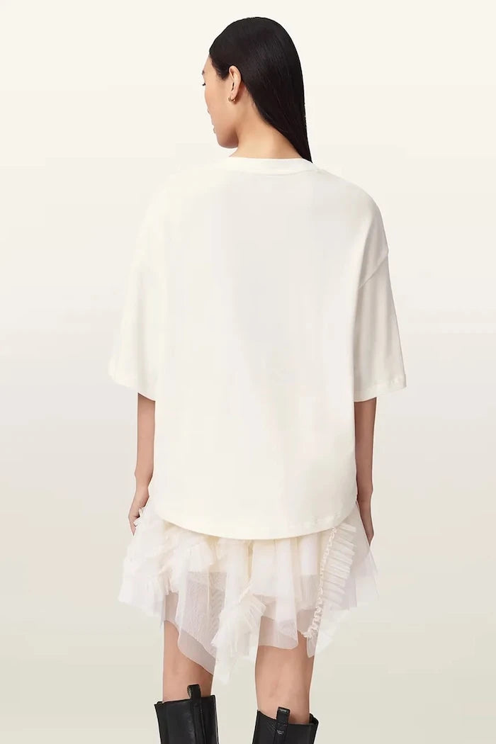 AllSaints kadın pamuklu oversize ICON tişört