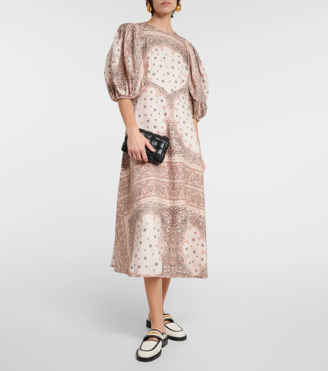 Zimmermann - Day bandana linen midi dress