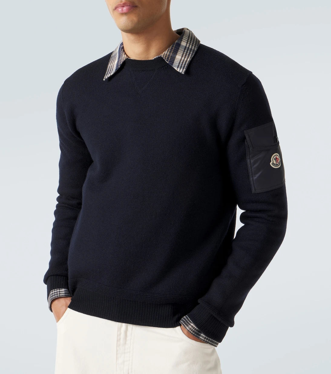 Moncler - Logo virgin wool sweater