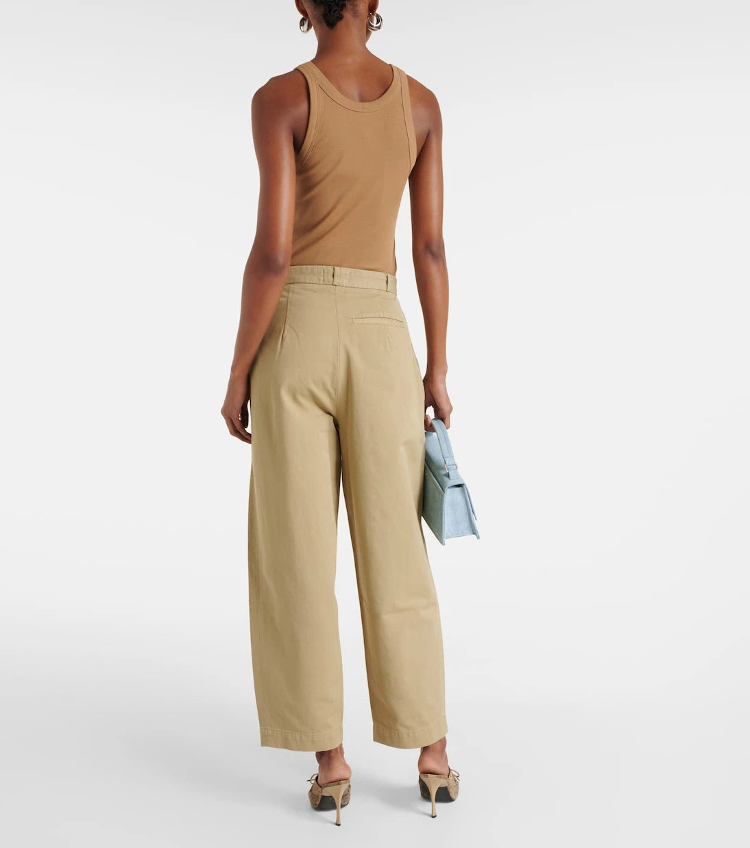Agolde - Becker wide-leg cotton twill chinos