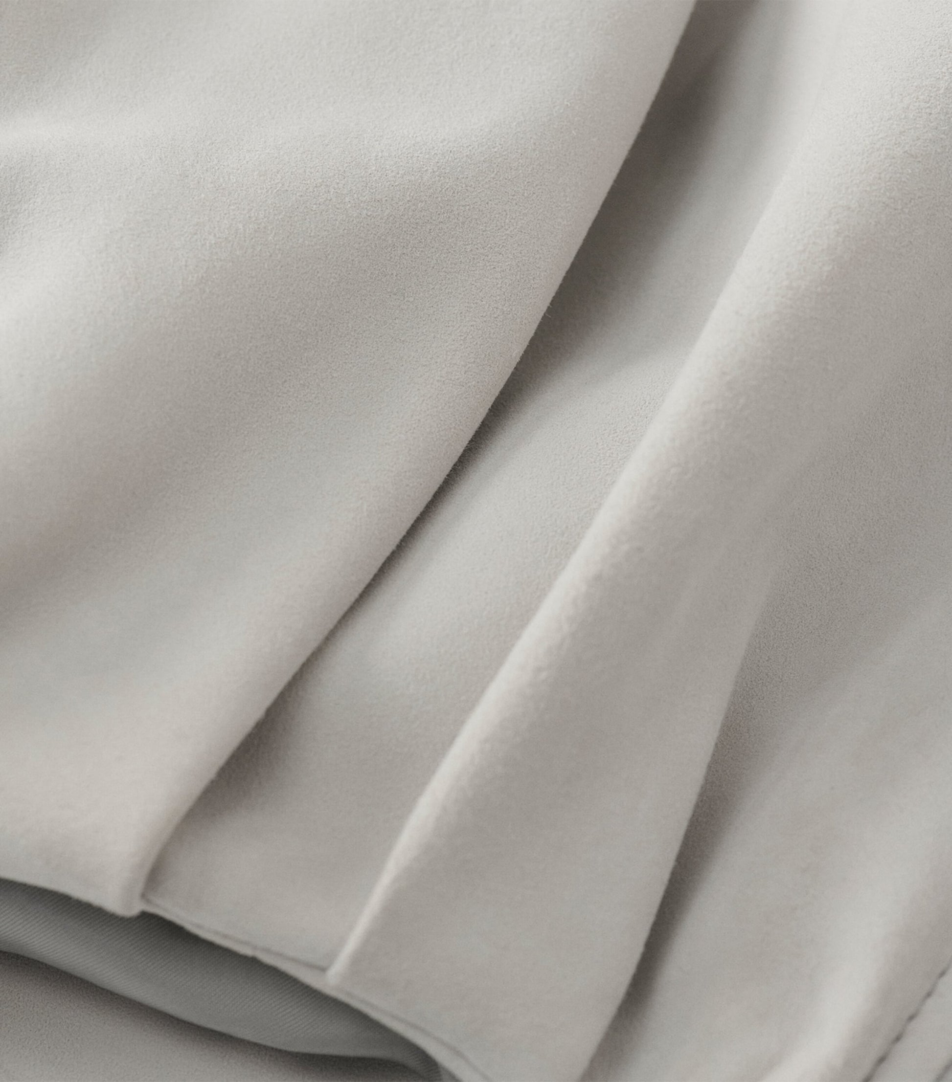 Grey Draped Suede Jacket