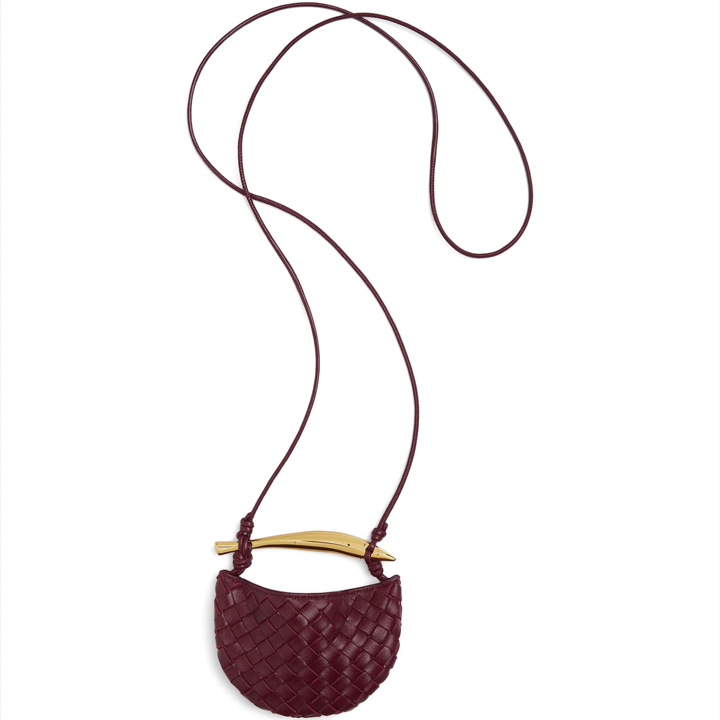 Bottega Veneta Red Mini Lambskin Sardine Cross-Body Bag