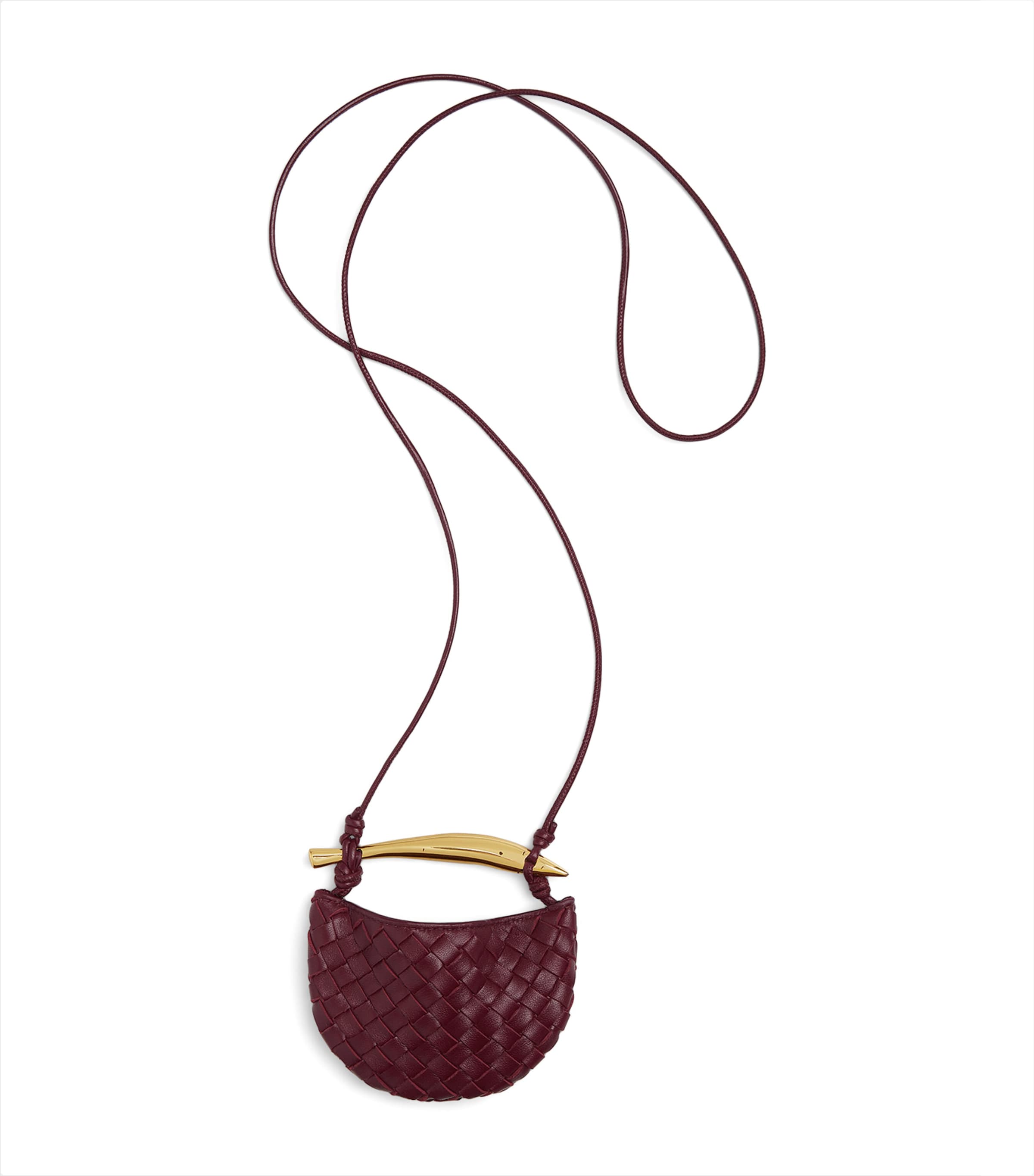 Bottega Veneta Red Mini Lambskin Sardine Cross-Body Bag