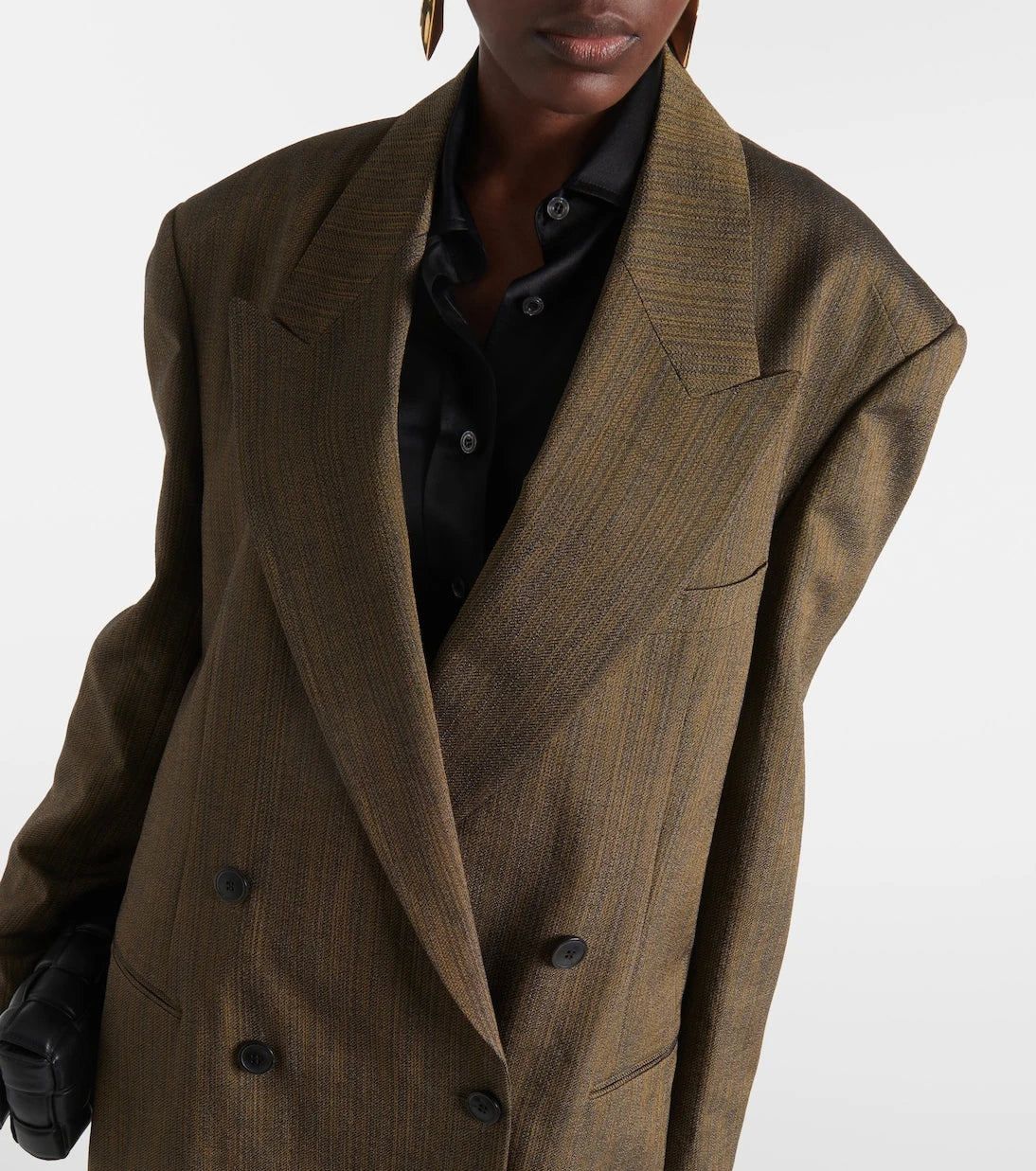 Dries Van Noten - Double-breasted cotton-blend blazer