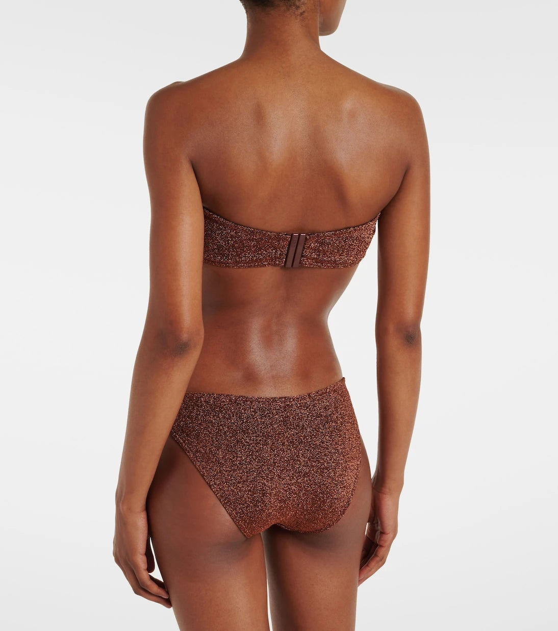 Eres - Flamboyant lurex® bandeau bikini top
