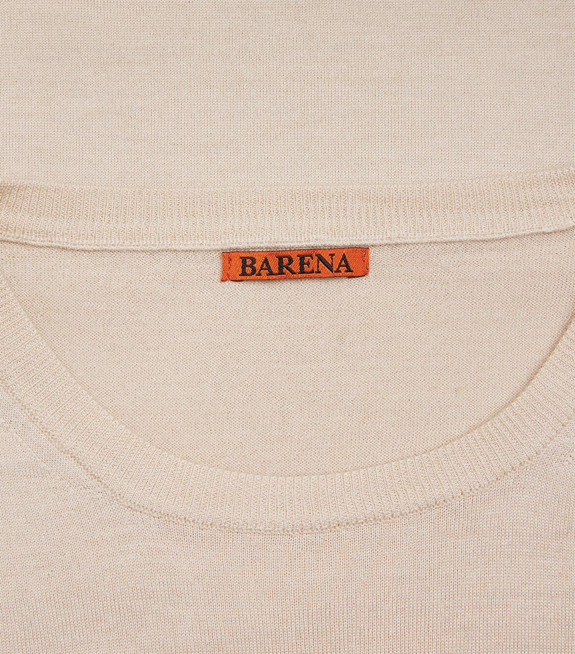 Beige Extrafine Merino Wool Sweater