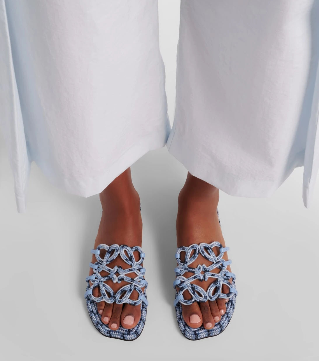 Loewe - Paula's Ibiza Petal Anagram canvas slides