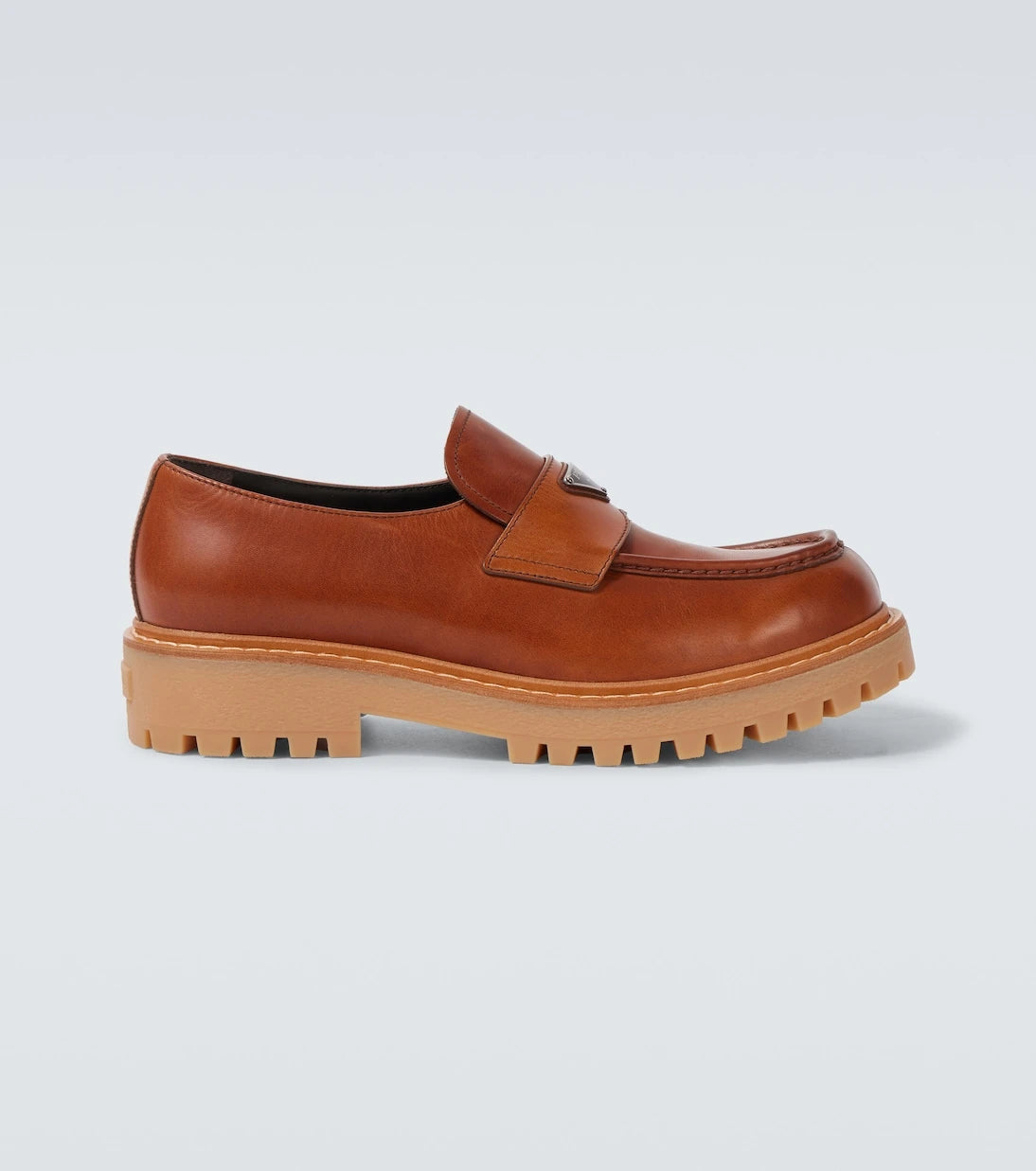 Prada - Leather loafers