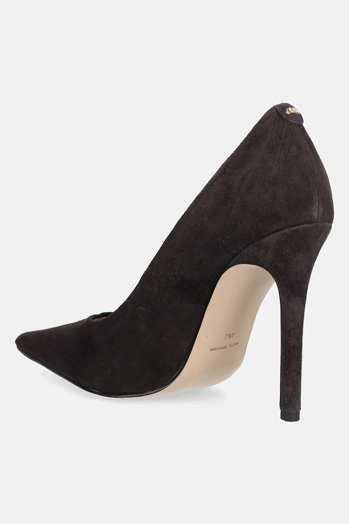 Велурени обувки с тънък ток MICHAEL Michael Kors Elyse
